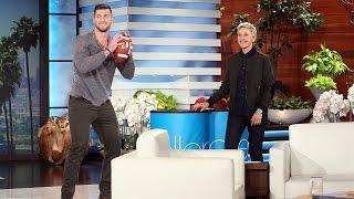 Tim Tebow and Andy Play Catch for a Good Cause
