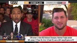 ESPN First Take - Tim Tebow vs. Stephen A. Smith Debate!