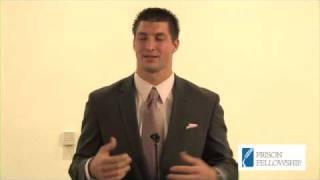 Tim Tebow with Prison Fellowship