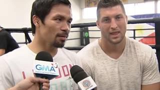 Manny Pacquiao and TIm Tebow